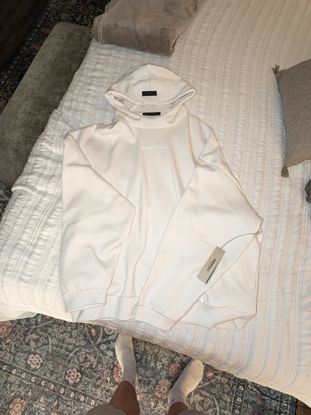 Essentials FOG Cream Hoodie